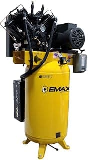 10 HP Quiet Air Compressor, Vertical, 1 PH, 80-Gallon, Industrial Plus Series, Model ESP10V080V1 by EMAX Compressor