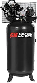 Campbell Hausfeld 80 Gallon Vertical Single‑Stage Air Compressor, 5 HP, 140 PSI