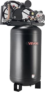 VEVOR 80 Gallons Heavy-Duty Air Compressor, 5HP 10 SCFM at 90PSI Air Compressors Max 175PSI Pressure, Oil-Lubricated Compressor Tank for Industrial Manufacturing, Large Workshops (230V 60Hz, No-Plug)