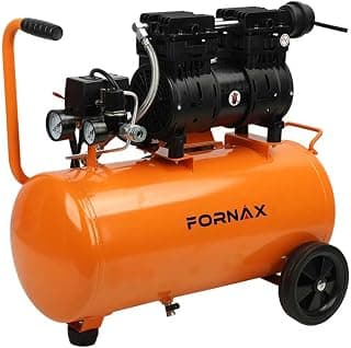 FORNAX 8 Gallon Air Compressor, 1HP 2.2 CFM, Max 125 PSI Oil-Free Air Compressor Tank, 70 dB Ultra Quiet Compressor for Nail Guns, Tire Inflation, and DIY Home Projects