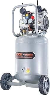 VEVOR 13-Gallon Air Compressor, 2HP, 4.6 SCFM@90PSI, Oil-Free Tank, 66dB Quiet Operation, Ideal for Tire Inflation, Woodworking, Auto Repairs, and Spray Painting (Maximum Pressure 125 PSI)