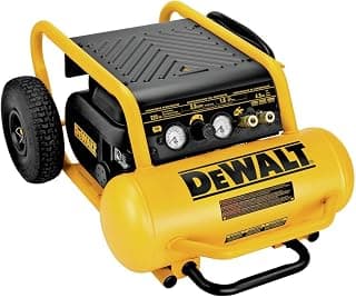 DEWALT Air Compressor, 225-PSI Max, Hand Carry with Wheels, 4-1/2 Gallon (D55146)