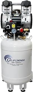 California Air Tools 10020DCAD-22060 Powerful 2.0 HP Ultra Quiet, Oil-Free Air Compressor, 10 Gallon Tank, 70 dB Noise Level, Electric, with 80% Air Dryer, Aftercooler, Auto Drain Valve, 220v / 60hz