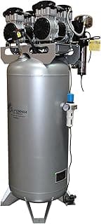 California Air Tools 60040DCAD 4.0 HP Ultra Quiet and Oil-Free Air Compressor, 60 Gallon Steel Tank, 75 dBA Noise Level, with Air Drying System and Auto Drain