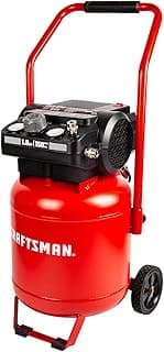 Craftsman Air Compressor 10 Gallon, Peak 1.8 HP, Max 150 PSI, 4.0CFM@90PSI, 5.0 CFM@40PSI, Oil-free, Portable Air Compressor with Wheel, 120V, Model: CMXECXA0331042