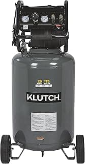 Klutch 29-Gallon Air Compressor, 2.5 HP, 120 Volts, 175 PSI