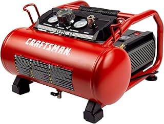Craftsman Air Compressor 3 Gallon Portable Hotdog Air Compressor, Max 155 PSI 2.6 CFM@90psi Oil-Free Electric Workshop Air Compressors, CMXECXA0200341