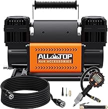 ALL-TOP Dual Cylinder Air Compressor with Digital Pressure Gauge Tire Inflator Kit, 12V Portable Inflator 12.35ft³/Min, Offroad Air Pump for Truck Tires, Heavy Duty Max 150 PSI for 4x4 Vehicle & RV