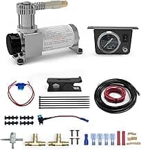 RETRUE Onboard Air Compressor System for Truck Airbag Suspension - Universal Air Bag Compressor kit for Ford F150, F250, F350, Chevrolet Silverado, GMC Sierra, Dodge Ram and More Air bags Kit