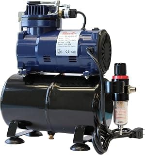 Paasche D3000R 1/5 HP Compressor with Tank, Regulator and Moisture Trap