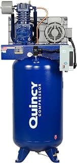 Quincy QT-7.5 Splash Lubricated Reciprocating Air Compressor, 7.5 HP, 230 Volt, 1 Phase, 80-Gallon Vertical, Model# 271CS80VCB