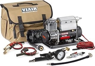 VIAIR TLC PRO Heavy-Duty Air Compressor - 150 PSI Portable Tire Inflator with 1/4 Gallon Air Tank - Includes Presta Valve Chuck & Shop-Style Inflation Gun - For Tubeless Bike Tire Setup